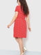 Сукня А-силуету червона з квітковим принтом | 6280608 | фото 4