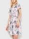 Сукня А-силуету пудрова з квітковим принтом | 6280630 | фото 2