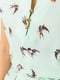 Сукня А-силуету м'ятного кольору з принтом | 6280632 | фото 5
