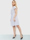 Платье А-силуэта белое в горох | 6280640 | фото 3