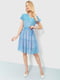 Сукня А-силуету блакитна в рожевий горох | 6280643 | фото 3