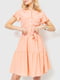 Платье А-силуэта персикового цвета | 6280646 | фото 2