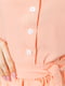 Платье А-силуэта персикового цвета | 6280646 | фото 6