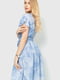 Сукня А-силуету сіро-блакитна з принтом тай-дай | 6280651 | фото 4