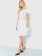 Платье А-силуэта белое с принтом | 6280657 | фото 2