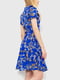Сукня А-силуету синя з принтом | 6280674 | фото 3