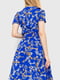 Сукня А-силуету синя з принтом | 6280674 | фото 4