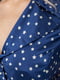 Платье А-силуэта темно-синее с принтом | 6280675 | фото 6