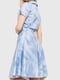 Сукня А-силуету блакитна з принтом тай-дай | 6280676 | фото 4