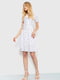 Платье А-силуэта молочного цвета с принтом | 6280681 | фото 3