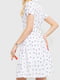 Платье А-силуэта молочного цвета с принтом | 6280681 | фото 4