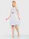 Платье А-силуэта белое в горох | 6280682 | фото 3