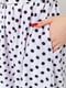 Сукня А-силуету молочного кольору в горох | 6280693 | фото 6