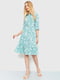 Платье А-силуэта оливковое с цветочным принтом | 6280695 | фото 2