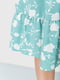 Платье А-силуэта оливковое с цветочным принтом | 6280695 | фото 6