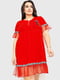 Платье А-силуэта красное | 6280733