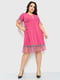 Платье А-силуэта розовое | 6280735 | фото 2