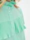 Блуза мятного цвета «Либерти» | 6282079 | фото 5