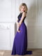 Сукня фіолетово-чорна зі шлейфом «Кассандра» | 6282230 | фото 2
