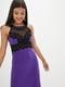 Платье фиолетово-черное«Кассандра» (без шлейфа) | 6282232 | фото 2