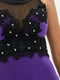 Сукня фіолетово-чорна «Кассандра» (без шлейфу) | 6282232 | фото 4