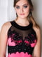 Платье розово-черное со шлейфом «Кассандра» | 6282234 | фото 2