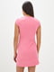Платье-футболка розовое с рисунком "Лузана" | 6282259 | фото 3