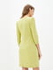 Платье-футляр оливкового цвета "Люсьєн" | 6282262 | фото 2