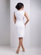 Платье-футляр белое с декором "Лючи" | 6282264 | фото 2