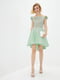 Платье А-силуэта мятного цвета "Марита" | 6282271 | фото 2