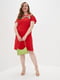 Сукня А-силуету червона з декором "Березня" | 6282279 | фото 2
