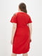 Сукня А-силуету червона з декором "Березня" | 6282279 | фото 3
