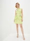 Платье А-силуэта салатового цвета с декором "Мелисса" | 6282282 | фото 2