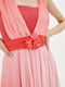Сукня А-силуету коралового кольору "Міраж" | 6282287 | фото 4