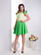 Платье а-силуэта зеленое "Шанти" | 6282367 | фото 2