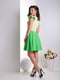 Платье а-силуэта зеленое "Шанти" | 6282367 | фото 3