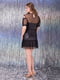 Платье А-силуэта черное "Шенон" | 6282372 | фото 3
