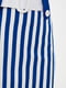 Спідниця-трапеція синьо-біла у смужку | 6282425 | фото 4