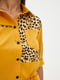 Сукня-сорочка янтарного кольору з принтом "Лавінія" | 6282435 | фото 4