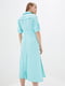 Платье-рубашка бирюзового цвета "Лимана" | 6282443 | фото 3