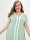 Платье А-силуэта зеленое "Сальма" | 6282447 | фото 2