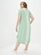 Платье А-силуэта зеленое "Сальма" | 6282447 | фото 3