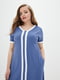 Платье А-силуэта синее "Сальма" | 6282448 | фото 2