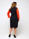 Платье черно-морковного цвета «Эрлин» | 6282485 | фото 2