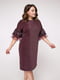 Платье А-силуэта цвета марсал "Паола" | 6282520 | фото 2
