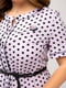 Платье А-силуэта сиреневого цвета в горошек "Маниста" | 6282543 | фото 5