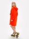 Платье-худи оранжевого цвета "Мера" | 6282562 | фото 4