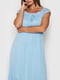 Платье голубое «Агнес» | 6282720 | фото 3