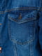 Куртка джинсова темно-синя | 6286432 | фото 5