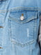 Куртка джинсова блакитна | 6286442 | фото 5